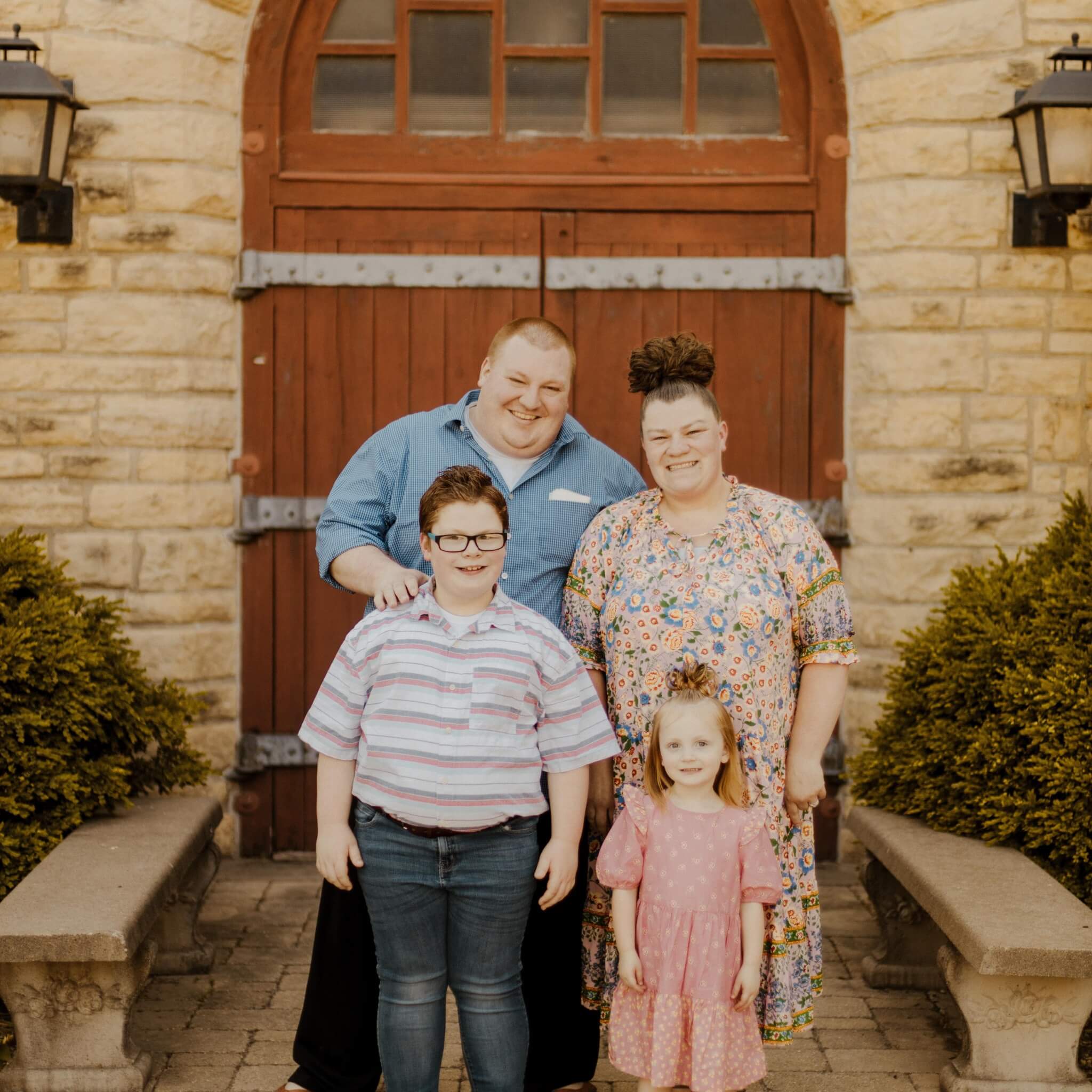David Plappert with his family